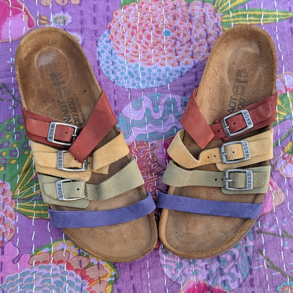 Naot Leather Colorful Strappy Sandals - Picture 1 of 5